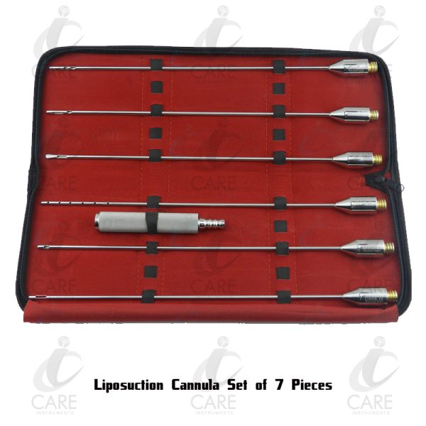 Liposuction Cannula Set of 7 Pieces