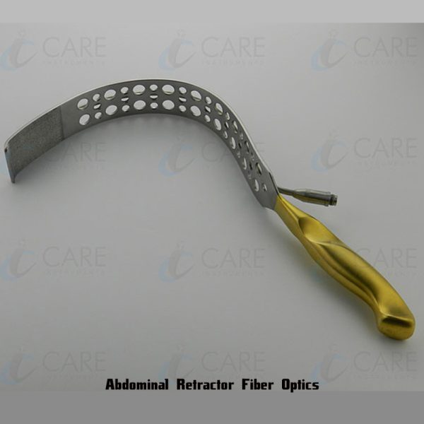 Abdominal Retractor Fiber Optics | 13" | 170 x 40 mm wide