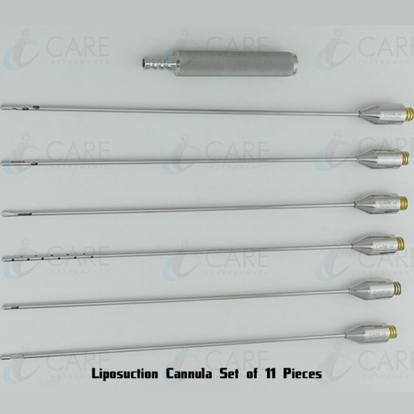 Liposuction Cannula Set of 11 Pieces