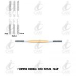 FORMAN DOUBLE END NASAL RASP | 21cm | Tungsten Carbide