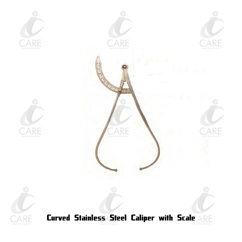 Stainless Steel Caliper with Scale(Curved)