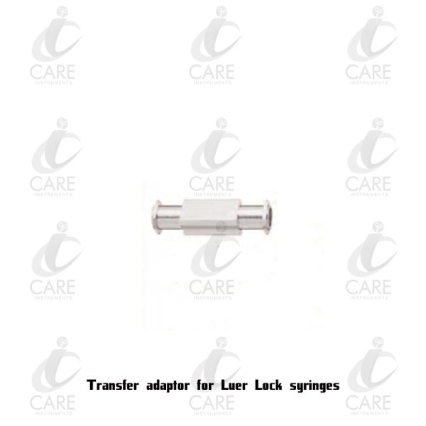 Transfer adaptor for Luer Lock syringes