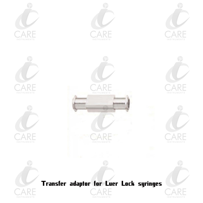 Transfer adaptor for Luer Lock syringes