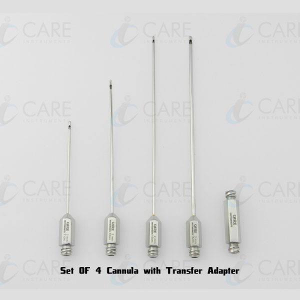 Set OF 4 Cannula with Transfer Adapter