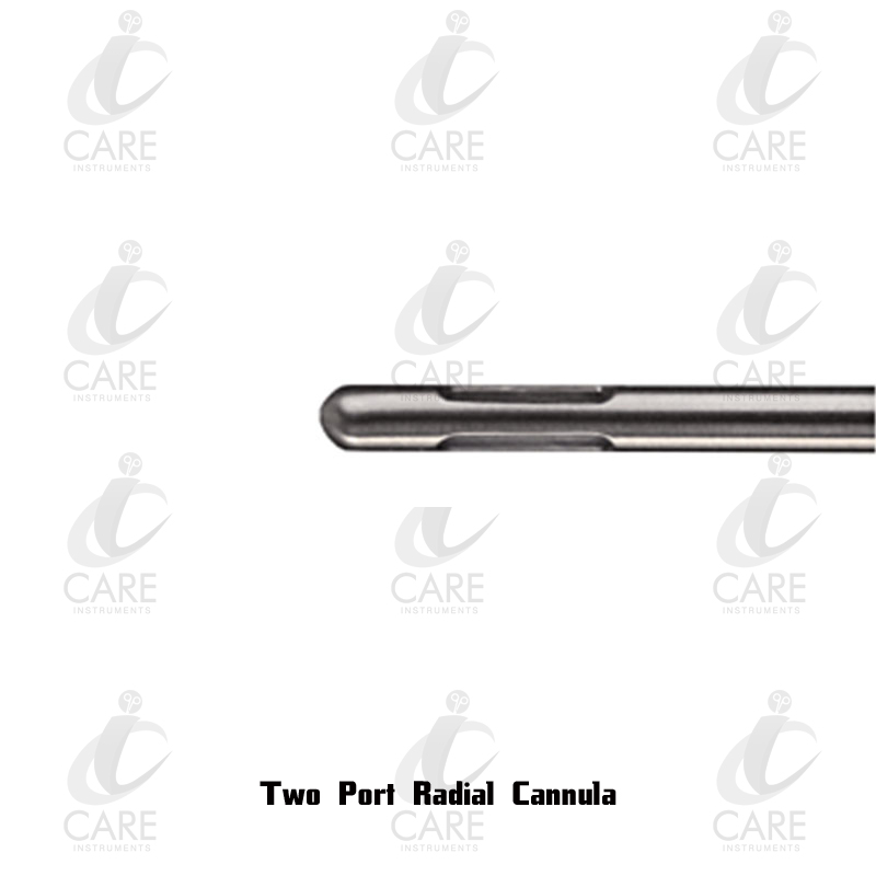 Two Port Radial Cannula