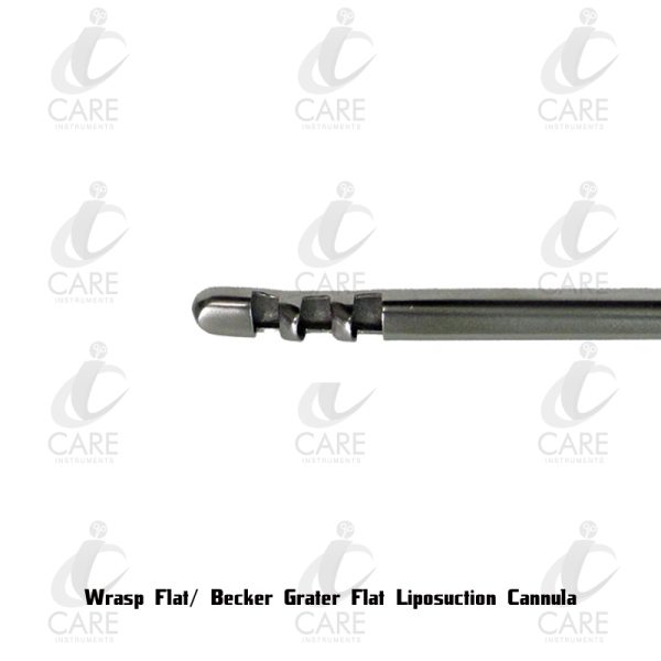 Wrasp Flat/ Becker Grater Flat Liposuction Cannula