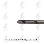 Candy Cane Helixed Tri-Port Liposuction Cannula