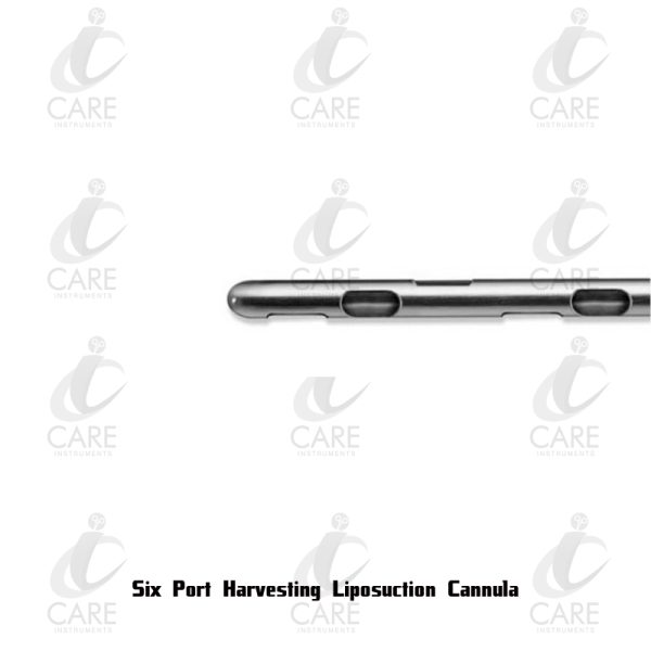 Six Port Harvesting Liposuction Cannula