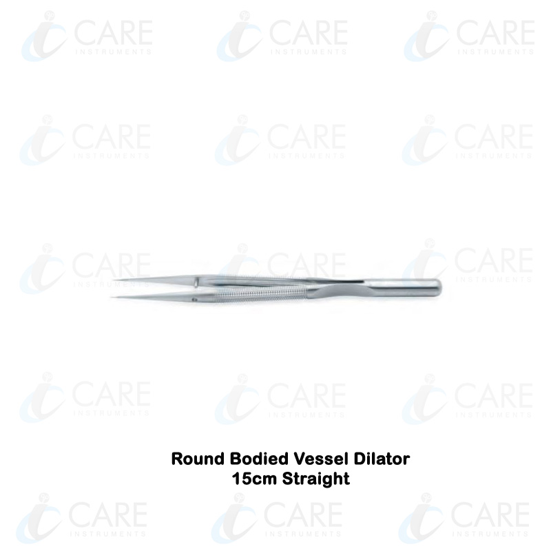 Round Bodied Vessel Dilator | 15cm | Straight with Platform | Tip diameter 0.3mm