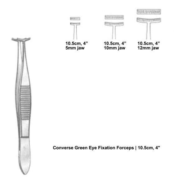 Converse Green Eye Fixation Forceps