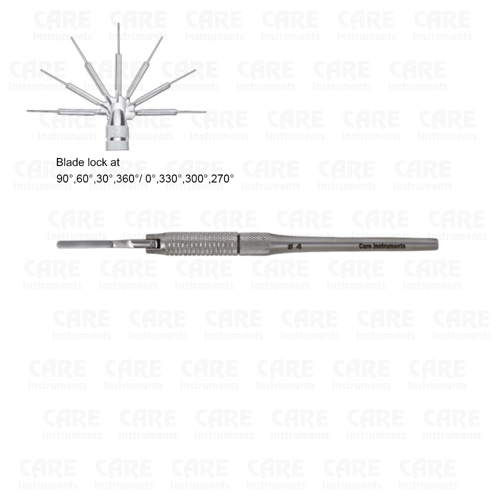 Siegel Adjustable Scalpel Handle # 4 Round