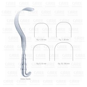 Hollow Grip Handle Deaver Retractor